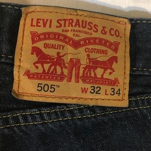 levis 505 32x34